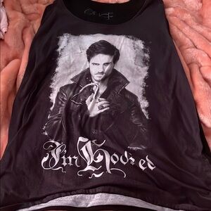 Black Graphic Muscle Tee